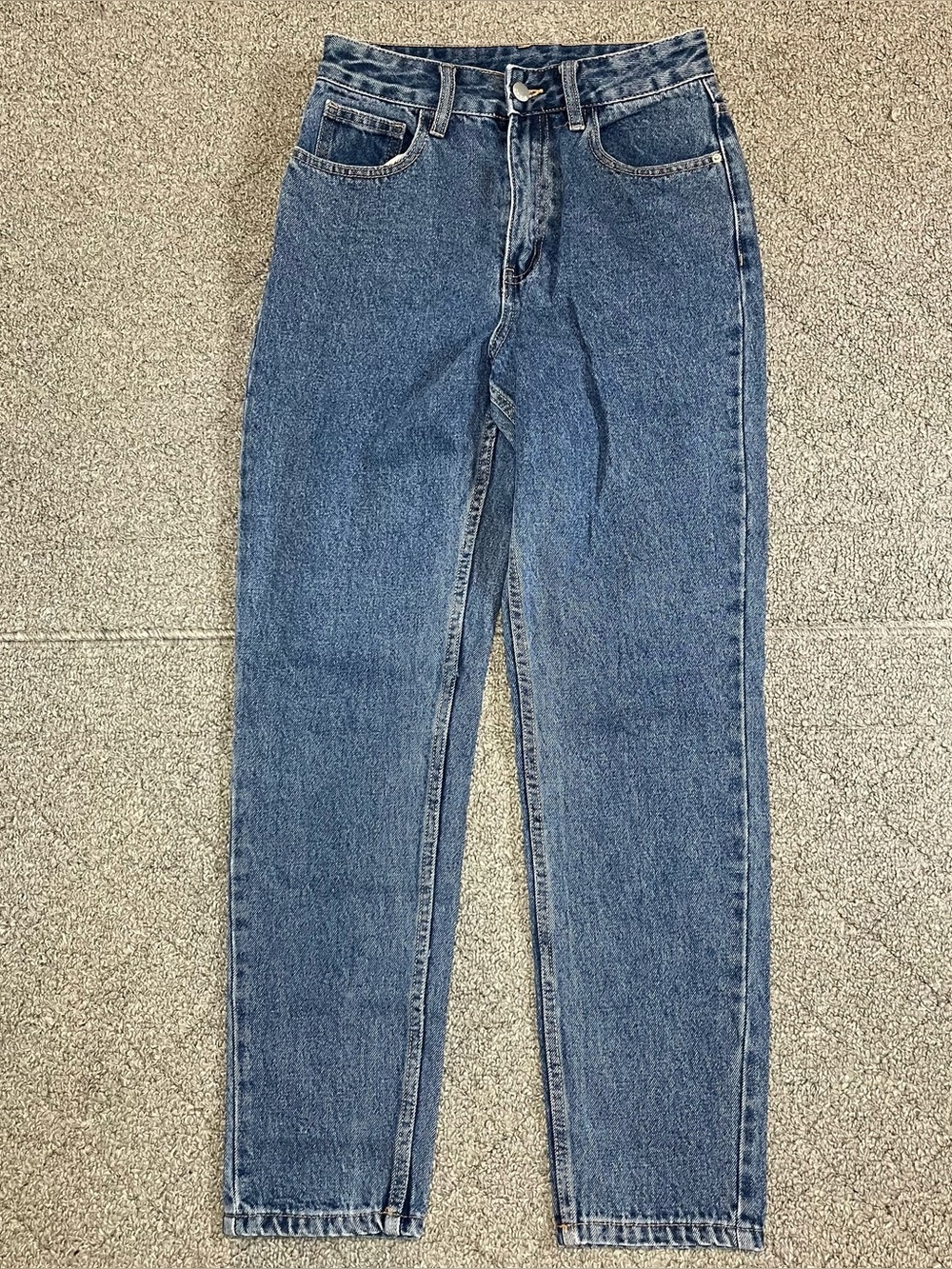 SHEIN Mom Denim Jeans Womens Size 26 Blue Tapered Leg High Rise